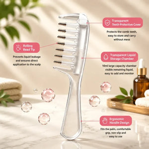 Scalp Oil Applicator Comb - Precision Hair Oiling & Scalp Massage Tool - View 1